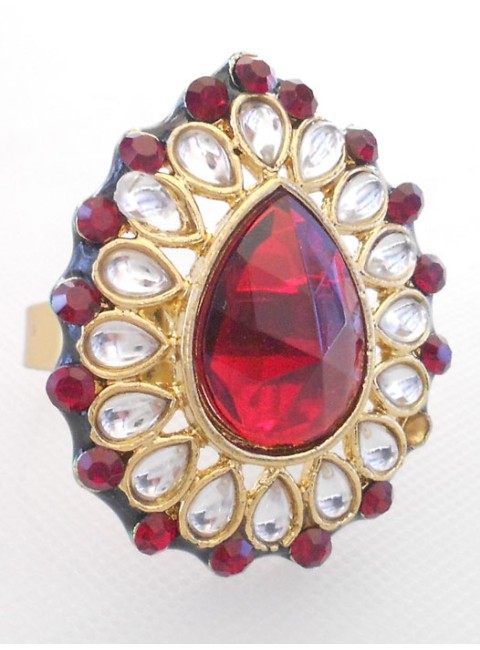 Kundan Finger Ring